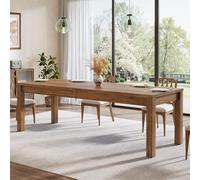 78.7″ Solid Wood Dining Table, Farmhouse Rectangular Kitchen Table for 6-8