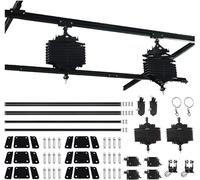 78.7" x 78.7" Photo Studio Pantograph Ceiling Rail System 2.0M Studio Lighting Support Rail System 43-200CM Drop Pantograph Smallpox Rail Track Kit (2.0M×2.0M-B)