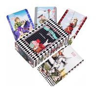 78 cartes de tarot - Jeu de société de divination, outil Oracle portable pour adultes, ensemble de divertissement et d'orientation, accessoire de carte mystique avec des designs perspicaces, cartes de