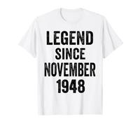 78 Décorations d'anniversaire pour Homme 78 Ans Novembre 1948 78e Anniversaire T-Shirt