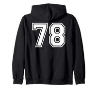 78, numéro Soixante-dix-Huit, Sports d'équipe, Correspondance Graphique, Varsity Sweat à Capuche