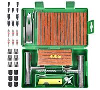 78 Pcs Meche Pneu Crevaison Kit Reparation Pneu Voiture Kit Anti Crevaison Voiture Outillage de Réparation des Pneus Moto Outils et Dépannage Clous en Caoutchouc Tubeless Repair Roues Bandes Rustine