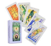 78 pièces Aleister Crowley Thoth Tarot Deck Cards Board Deck Games Cartes à Jouer pour Jeu de fête,Board Game,Only Tarot