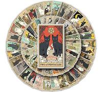78 Pièces Tarot Vintage Autocollants Retro Stickers set,Vintage Stickers Vintage Autocollants Pour DIY,Décoration d'album Personnalisée etc