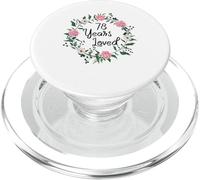 78 Years Loved Men Women Floral 78 Year Old 78th Birthday PopSockets PopGrip pour MagSafe