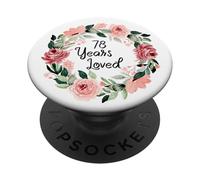 78 Years Loved Women Men 78 Years Old 78th Birthday PopSockets PopGrip Adhésif