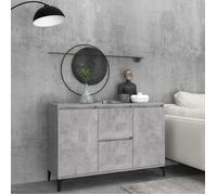 780Magasin•)Enfilade|Bahut|Buffet Bas Contemporain|Meuble de salle à manger - Gris béton 104x35x70 cm Vaisselier Aggloméré VENTE Mei
