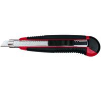 [78409-5] WEDO Lot de 5 cutters professionnel Auto Load, lame: 9 mm, noir/rouge