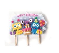 IBILI 786215 Bougie Monstres 8 cm Multicolore