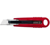 [78800-3] WEDO Lot de 3 Cutters Safety Standard lame 18 mm rouge / noir
