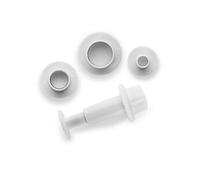 IBILI Emporte-pièces 788408 – Lot de 3 cœurs avec poussoir