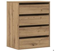 789303& Commode - Armoire d'appoint d'angle chêne artisanal 60x41x76 cm - Bois - Panneaux de particules