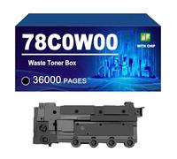 78C0W00 Boîte De Toner De Déchets Compatible pour Lexmark CS421dn CS521dn CS622de C2325dw C2425dw C2535dw MC2325adw MC2425adw MC2535adwe, 36000 Pages,78C0W00-1 Pack