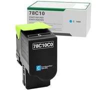 78C10 Cyan 78C10C0 Cartouche de toner de rechange pour imprimante Lexmark CS421 CX522 CX622 CS521 CX421 CX521 CS522 CX625 Cyan
