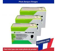 78C2UKE Lexmark CS521DN Contract Toner Cartridges Black 10.5K Pack Of 3