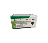Lexmark Cartouche de toner 78C2XC0 pour CS421DN – Cyan 5000 pages – Original