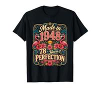 78th Birthday Made in 1948 Tropical Flamingo 78 Year Old T-Shirt