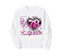 78th Birthday Queen Pink Wine 78 Years Old Women Girls Sweatshirt