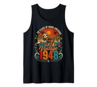 78th Birthday Retro Sloth Tropical Vintage 1948 78 Years Old Débardeur