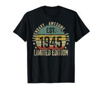 78th Birthday Vintage 78 Year Old Est 1945 Limited Edition T-Shirt