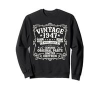 79 Anniversaire Cadeau Homme et Femme Vintage Année 1947 Sweatshirt
