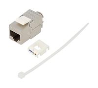 79448 Module RJ45 Trapèze argent cat : 6a sur câble prise RJ45 8p8c GOOBAY