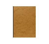 Clairefontaine 79540C Collection Age Bag Un Carnet Cousu Dos Toilé Tabac - A5 14,8x21 cm - 192 Pages Unies Blanches - Papier 90 g - Couverture Carte Lustrée Grain Cuir