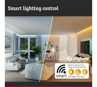 798.09 79809 Panneau Led 595 X 295 Mm Rgbw Smart Home Zigbee Carré Avec 1 X Plafonnier W À Intensité Variable Blanc Mat Métal Lampe De Salon 2700 K,Amaris 595X295Mm 35 Watt