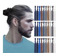 79style Lot de 100 élastiques à cheveux en tissu pour chignon et queue de cheval - Accessoires pour cheveux pour homme (10 couleurs)