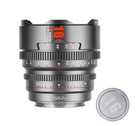 7artisans 10mm / 16mm / 25mm / 35mm / 50mm / 85mm T2.1 Objectif Cinéma Super 35 Cadre Grande Ouverture 260 ° Course de Mise au Point Objectif de caméra pour Monture Fuji X (Gris Titane, 16mm T2.1)