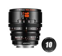 7artisans 10mm / 16mm / 25mm / 35mm / 50mm / 85mm T2.1 Objectif Cinéma Super 35 Cadre Grande Ouverture 260 ° Course de Mise au Point Objectif de caméra pour Monture Sony E (Noir, 10mm T2.1)