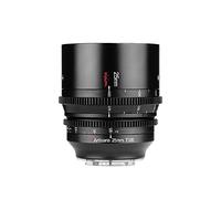 7artisans 25 mm/35 mm/50 mm T1.05 Grande ouverture Cine Objectif Grand Angle Mise au Point Manuelle Faible Distorsion Mini Objectif Cinéma (25 mm T1.05, pour Fuji X)