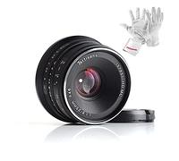 7Artisans 25mm F1.8 Objectif Manuel pour Appareils Micro 4/3 Mount | Objectif Micro 4/3 25 mm F1.8, 143 g, mise au point à 0,18 m et diaphragme sans clic pour photo et vidéo.