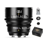 7artisans 35 mm T1.5 Dream Series Objectif Cinéma, Plein Format et Grande Ouverture, Objectif à Focale Fixe à Mise au Point Manuelle Compatible avec Sony A7 Series FX3 A7S3 A7M3 A7M4, Noir