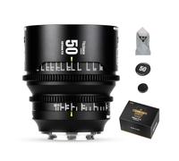 7artisans 50 mm T1.5 Dream Series Objectif Cinéma, Plein Format et Grande Ouverture, Objectif à Focale Fixe à Mise au Point Manuelle Compatible avec Sony A7 Series FX3 A7S3 A7M3 A7M4, Noir