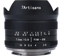 7Artisans 7.5mm f/2.8 MkII fisheye objectif pour Sony E-Mount APS-C avec ouverture f/2.8