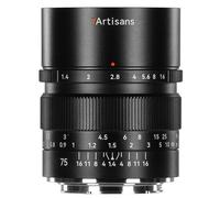 7artisans 75mm f/1.4 Canon RF - Zwart | ✅ + garantie gratuit de 5 ans