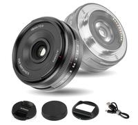 7artisans AF 18mm F2 Objectif Grand Angle APS-C,109g pour Sony E Mount | Pare-soleil carré,Autofocus yeux/du visage,0.2m distance,Légèreté prise sur le vif,pour Sony E mount A6000/A5000/A3000/A6700