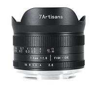 7artisans F2.8 Mark II APS-C Objectif Fixe Manuel Fisheye 7,5 mm pour Appareil Photo Fujifilm FX sans Miroir X-T1 X-T2 X-T3 X-T20 X-T30 X-E1 X-E2 X-E3