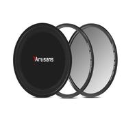 7artisans Filtre Nanomagnétique Filtre UV Réducteur de Lumière Filtre ND/Filtre Polarisant CPL/Filtre Dégradé GND/Filtre Antibrouillard Noir 1/4 pour Photographie de Portrait(67mm GND0.9)