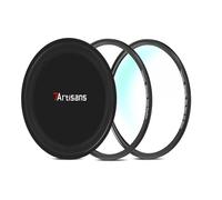 7artisans Filtre Nanomagnétique Filtre UV Réducteur de Lumière Filtre ND/Filtre Polarisant CPL/Filtre Dégradé GND/Filtre Antibrouillard Noir 1/4 pour Photographie de Portrait(77mm MRCUV)