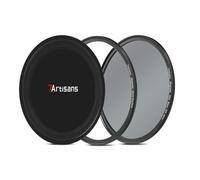 7artisans Filtre Nanomagnétique Filtre UV Réducteur de Lumière Filtre ND/Filtre Polarisant CPL/Filtre Dégradé GND/Filtre Antibrouillard Noir 1/4 pour Photographie de Portrait(72mm ND8)