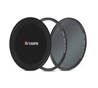 7artisans Filtre Nanomagnétique Filtre UV Réducteur de Lumière Filtre ND/Filtre Polarisant CPL/Filtre Dégradé GND/Filtre Antibrouillard Noir 1/4 pour Photographie de Portrait(72mm ND64)