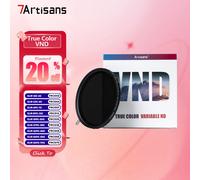 7artisans-Filtre ND variable True Document, objectif d'appareil photo à cadre ultra fin, 2 à 5 arrêts, 6 à 9 arrêts, livre 67mm, 72mm, 77mm, 82mm pour Sony 2-5 Stops