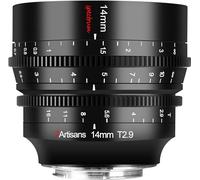 7artisans Grande ouverture T2.9 de 14 mm, course de mise au point de 270°, objectif Cine plein format 114° à spectre ultra grand angle compatible avec EOS-R, RED, EOS-R3, EOS-R5, EOS-R6, EOS-RP, noir