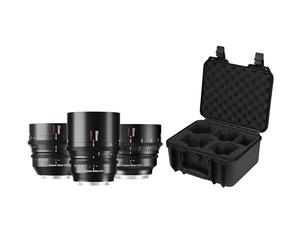 7Artisans - Kit 35mm/50mm/85mm T2.0 Ciné Spectrum Canon RF + valise