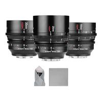 7artisans Objectif APS-C Cine T1.05 à Grande Ouverture 25 mm/35 mm/50 mm Compatible avec Monture Sony E