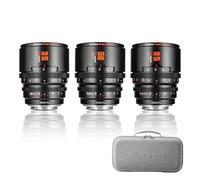 7artisans Objectif cinéma Professionnel 35mm/50mm/85mm T2.1 série « Hope » S35 Compatible avec Sony E-Mount (Cadre C), pour Sony A6500/A6600/A6700/FX30/ZVE-10 (Noir)