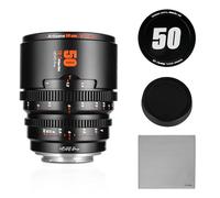 7artisans Objectif cinéma Professionnel 50 mm T2.1 série « Hope » S35 Compatible avec Sony E-Mount (Cadre C), pour Sony A6500/A6600/A6700/FX30/ZVE-50 (Noir)