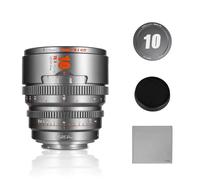 7artisans Objectif cinéma Professionnel T2.1 10 mm, Cadre S35 Compatible avec Monture Canon RF-S pour Red Komodo/Komodo X/Canon C70/R7/R50/R10 (Gris Titane)